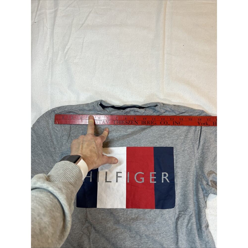 Tommy Hilfiger‎ Short Sleeve T Shirt Casual Graphic Tee Size M Gray - Picture 7 of 9
